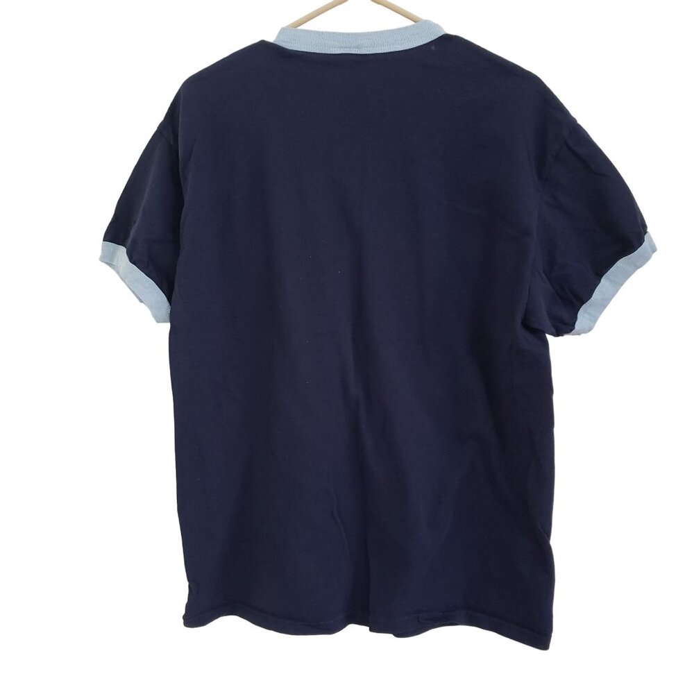 Disney Mickey Mouse T-Shirt Blue 100% Cotton Short Sleeve Size L - Picture 4 of 4